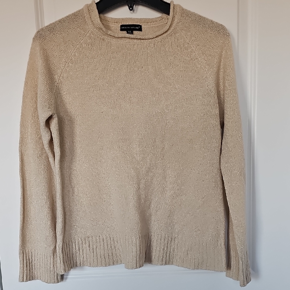 Carolyn Taylor Cream Crew Neck Sweater